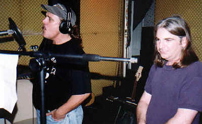 The Ant-Bee directs Michael Bruce in the studio during the Midnight Daydream Sessions, August 1999